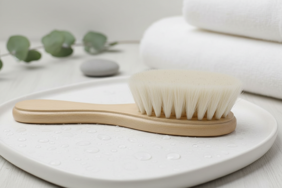 SPAZZOLA VISO IN CRINE DI CAPRA