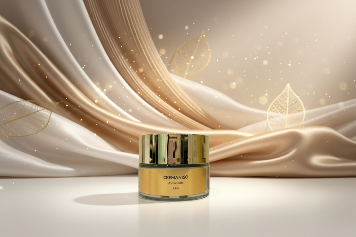 Crema Viso Oro – Anti-Age Illuminante con Oro 24K e Acido Ialuronico