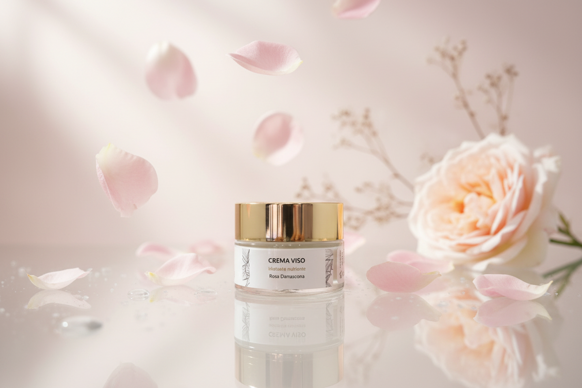 Crema Viso Idratante e Nutriente – Rosa Damascena